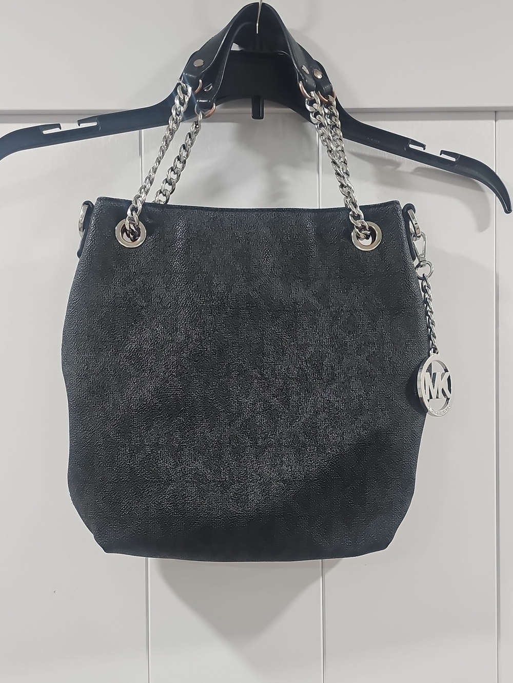 Michael Kors Black Chain-Detail Shoulder Bag